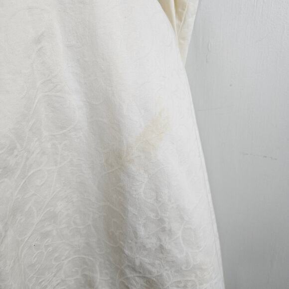 Amelia's Collection Victorian Sleeveless Nightgown M Ivory Brocade Romantic - Picture 9 of 9